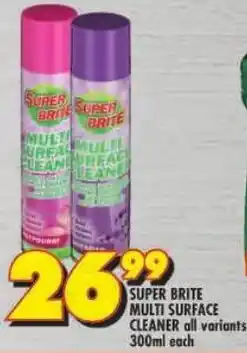 Shoprite Super brite multi surface cleaner offer