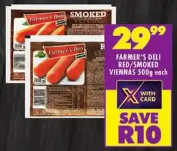 Shoprite Farmer's deli red/ smoked viennas offer