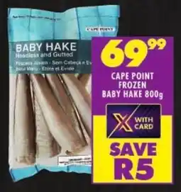 Shoprite Cape point frozen baby hake offer