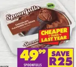 Shoprite Spoonfulls ice cream all variants offer