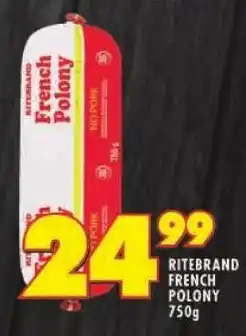 Shoprite Ritebrand French Polony offer