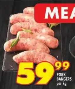 Shoprite Pork bangers offer
