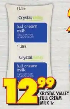 Shoprite Crystal valley full cream milk offer