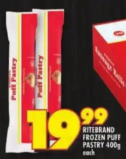 Shoprite Ritebrand frozen puff pastry offer