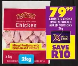 Shoprite Farmer's choice frozen chicken mixed portions offer