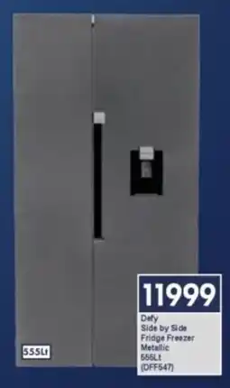 President Hyper Defy Side by Side Fridge Freezer Metallic offer