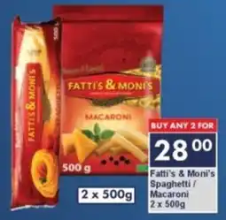 President Hyper Fatti's & Moni's Spaghetti/ Macaroni offer