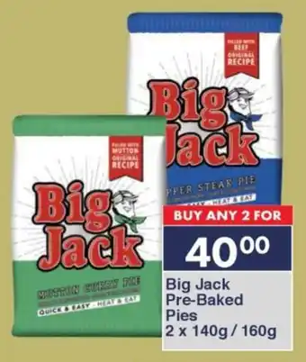 President Hyper Big Jack Pre-Baked Pies offer