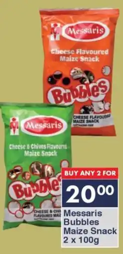 President Hyper Messaris Bubbles Maize Snack offer