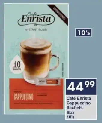 President Hyper Café Enrista Cappuccino Sachets Box offer