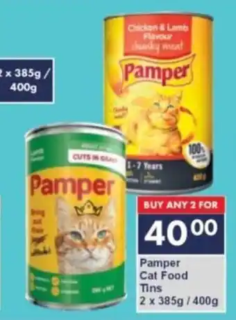 President Hyper Pamper Cat Food Tins offer