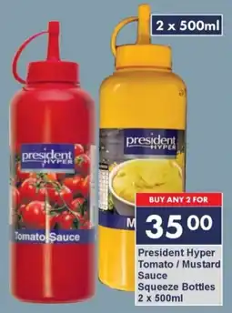 President Hyper President Hyper Tomato/ Mustard Sauce Squeeze Bottles offer