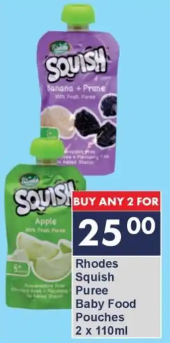 President Hyper Rhodes Squish Puree Baby Food Pouches offer