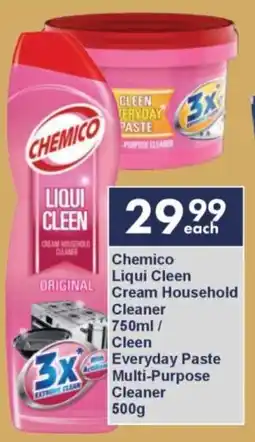 President Hyper Chemico Liqui Cleen Cream Household Cleaner/ Cleen Everyday Paste Multi-Purpose Cleaner offer