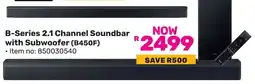 Game SAMSUNG B-Series 2.1 Channel Soundbar with Subwoofer offer