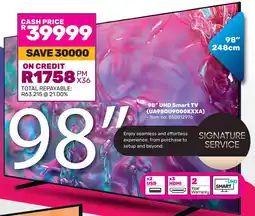 Game SAMSUNG 98" UHD Smart TV offer