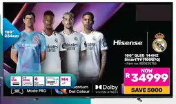 Game Hisense 100" QLED 144HZ Smart TV offer