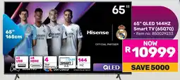 Game Hisense 65" QLED 144HZ Smart TV offer