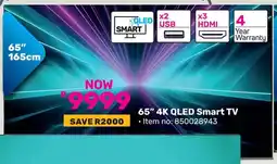 Game Hisense 65" 4K QLED Smart TV offer