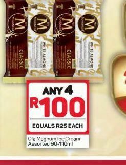 Pick n Pay Magnum ice cream 4 offer