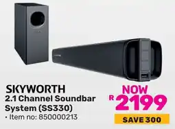 Game SKYWORTH 2.1 Channel Soundbar System offer