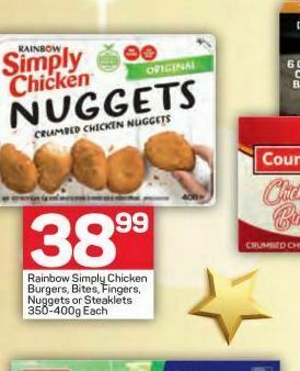 Pick n Pay Rainbow simply chicken nuggets offer