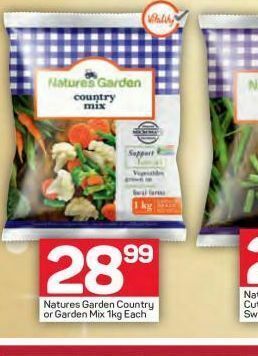 Pick n Pay Nature's garden frozen mixed vegetables offer