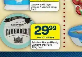 Pick n Pay Fairview camembert cheese offer