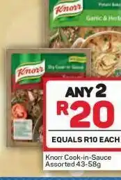 Pick n Pay Knorr sauce 2 offer