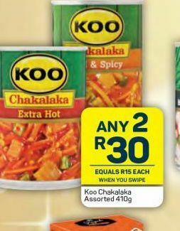 Pick n Pay Koo chakalaka 2 offer