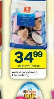 Pick n Pay Weiss gingerbread offer