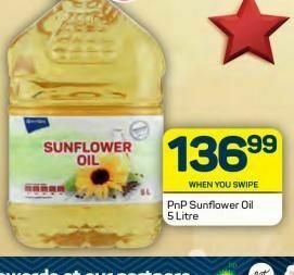 Pick n Pay Pnp sunflower oil offer