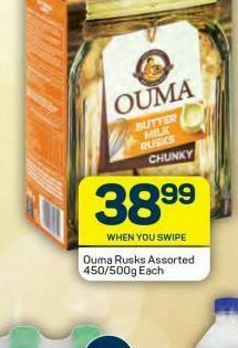 Pick n Pay Ouma sliced rusks offer