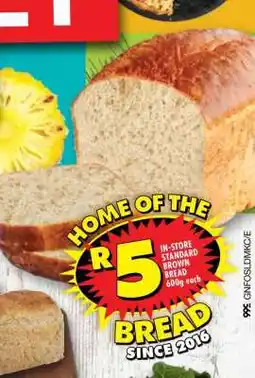 Shoprite In-Store Standard Brown Bread offer
