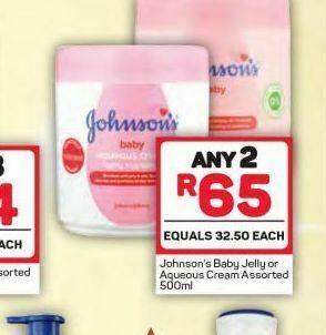 Pick n Pay Johnson's baby jelly 2 offer