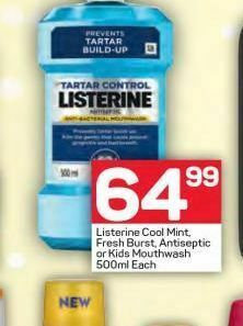 Pick n Pay Listerine mouthwash offer