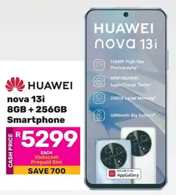 Game HUAWEI Nova 13i 8GB + 256GB Smartphone offer
