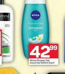 Pick n Pay Nivea shower gel offer