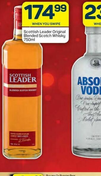 Pick n Pay Scottish leader whiskey offer