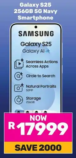 Game SAMSUNG Galaxy S25 256GB 5G Navy Smartphone offer