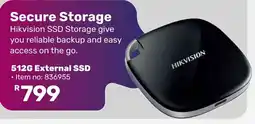 Game Hikvision 512G External SSD offer