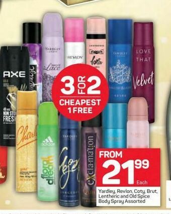 Pick n Pay Yardley deodorant offer