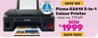 Game Canon Pixma G2410 3-In-1 Colour Printer offer