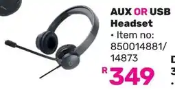 Game WINX AUX OR USB Headset offer