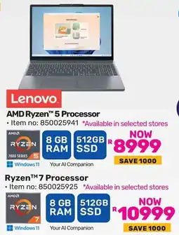 Game Lenovo AMD Ryzen 5 Processor offer