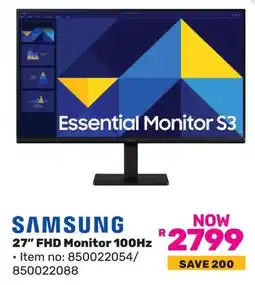 Game SAMSUNG 27" FHD Monitor 100Hz offer