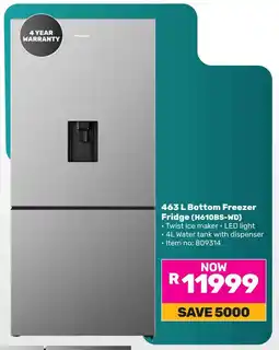 Game Hisense Bottom Freezer Fridge offer