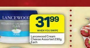 Pick n Pay Hypermarket Lancewood cream cheese offer