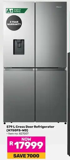 Game Hisense Cross Door Refrigerator offer
