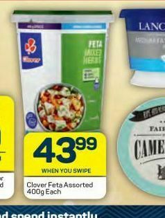 Pick n Pay Hypermarket Clover feta cheese offer